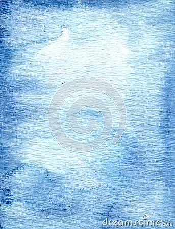 Blue watercolor background Stock Photo