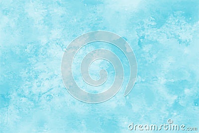 Blue watercolor background. Abstract hand paint square stain backdrop Vector Illustration