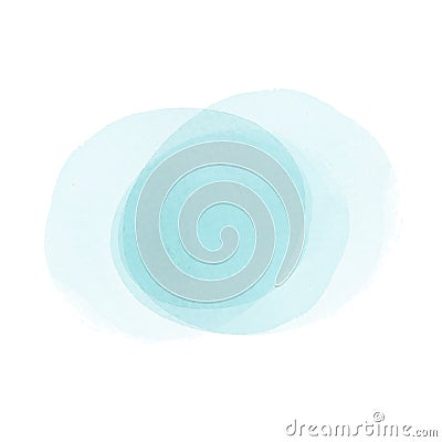 Blue watercolor watercolour circles minimalist delicate soft arty Stock Photo