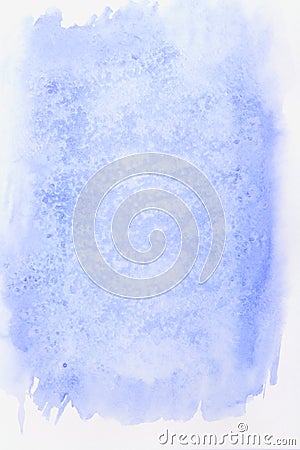 Blue watercolour vertical gradient background Stock Photo