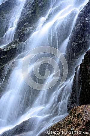 Blue waterfall Stock Photo