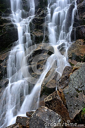 Blue waterfall Stock Photo