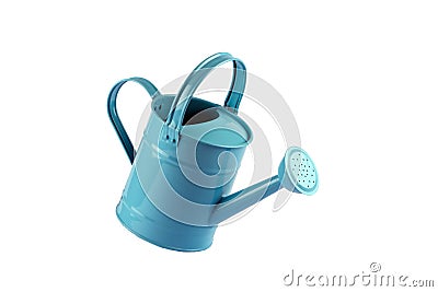 Blue Watering can Stock Photo