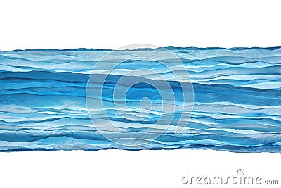 Blue Wave Fabric Angle Lines Pattern Abstract Textured Background Stock Photo