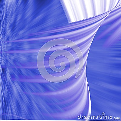 Blue Wavy Curves Stock Photo