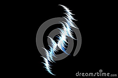 Blue white art background. Fantasy pattern texture. Digital art. 3D rendering. Computer generated image Stock Photo