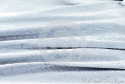 Blue and white fabric with stripes Stock Photo