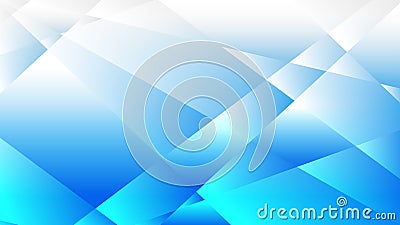 Blue and white gradient polygon abstract background Vector Illustration
