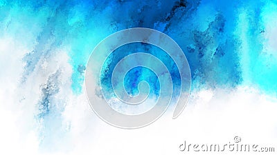 Blue and White Grunge Watercolour Texture ImageBeautiful elegant Illustration graphic art design Background Stock Photo