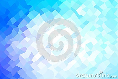 Blue white low poly background Stock Photo