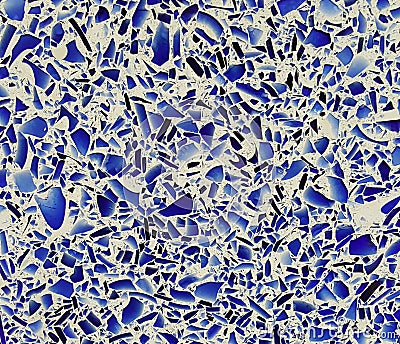 Recycled Glass and Oyster Shell Background Stock Photo
