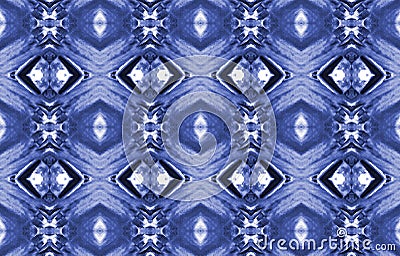 BLUE AND WHITE REPEAT PATTERN Stock Photo