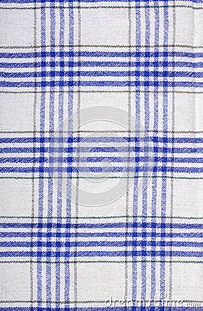 Blue and white tablecloth pattern Stock Photo