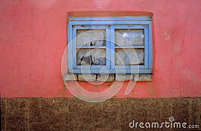 Blue window Stock Photo