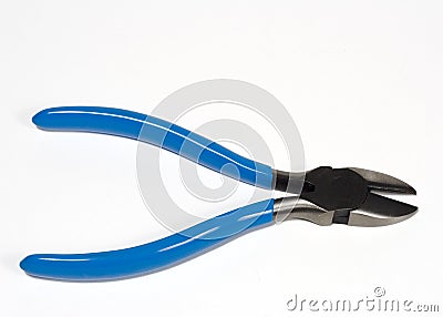 Blue Wire Cutters Stock Photo