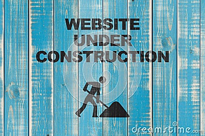 Website under construction Stock Photo