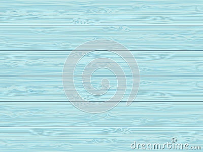 Blue wood plank painted table top Vector Illustration