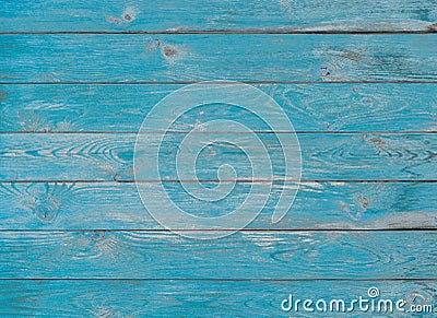 Blue wood planks texture or background Stock Photo