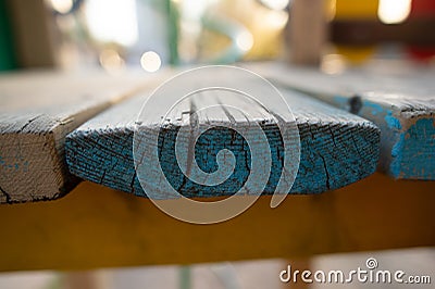 Blue wooden board texture wood Stock Photo