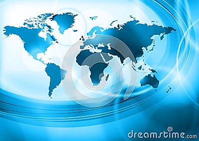 Blue world Vector Illustration