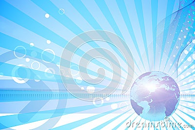 Blue world news Stock Photo