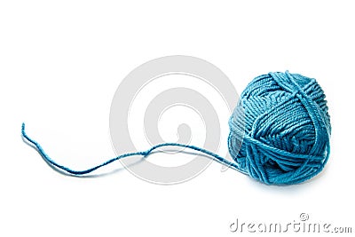 Blue yarn Stock Photo