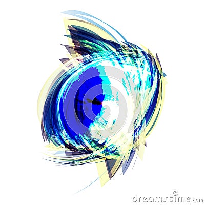 Blue yellow abstract VECTOR Vector Illustration