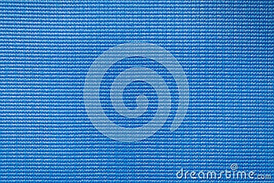 Blue yoga mat close up - texture Stock Photo