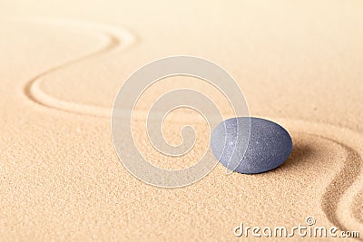 Blue zen meditation stone background Stock Photo