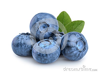 Blueberries isolated on white background Stock Photo