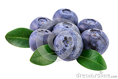 Blueberries isolated on white Image included clipping path Stock Photo