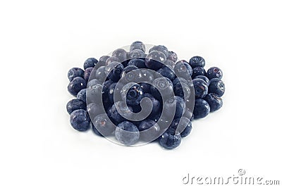 Blueberries with water drops Stock Photo
