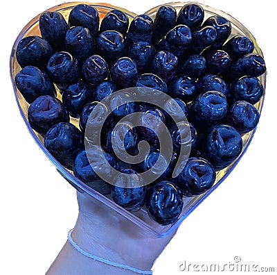 Blueberry, black fruit, sweet and sour taste, fruit Stock Photo