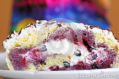 Blueberry cake Stock Photo