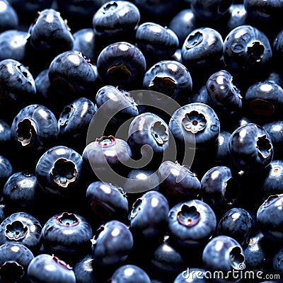 Blueberry fresh raw organic fruit Stock Photo