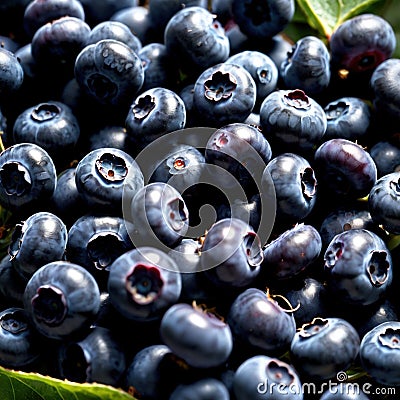 Blueberry fresh raw organic fruit Stock Photo