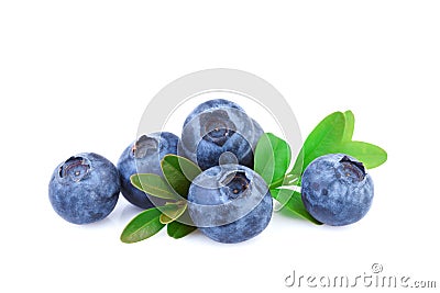 Blueberry Isolated on White Stock Photo