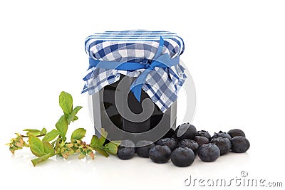 Blueberry Jam Stock Photo