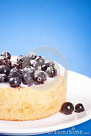 Blueberry mini cake Stock Photo