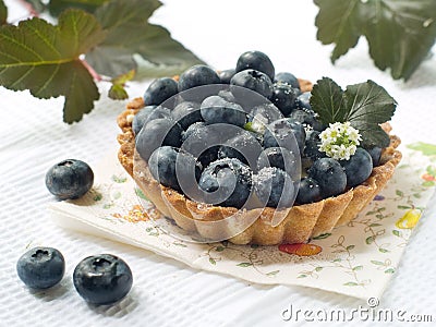 Blueberry tart Stock Photo