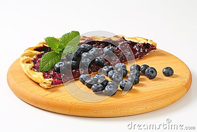 Blueberry tart Stock Photo