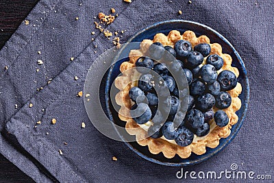 Blueberry tart Stock Photo