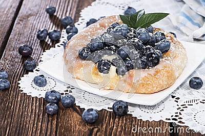 Blueberry Tart Stock Photo