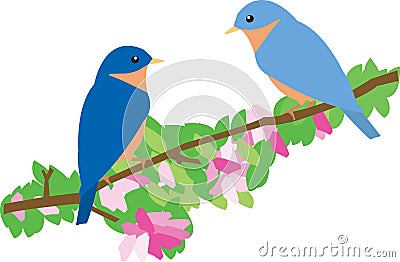 Bluebirds Stock Photo