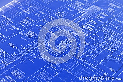 A blueprint Stock Photo