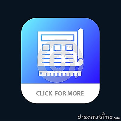 Blueprint, Blue, Print, Website, Web Mobile App Icon Design Vector Illustration