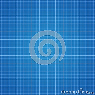 Blueprint grid background. Graphing paper for engineering in vector Vector Illustration