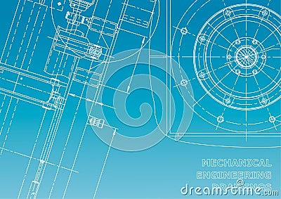 Blueprint, Sketch. Vector engineering illustration Vector Illustration