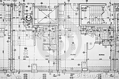 Blueprints Stock Photo