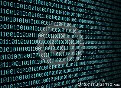 Blues binary data Stock Photo